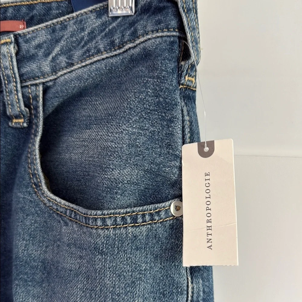 NWT Pilcro Anthropologie Distressed Blue Jeans Size 27 - Picture 5 of 9